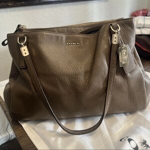 Coach Brown Leather Women's Bag Madison